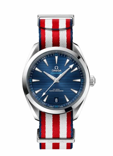 Omega Seamaster Aqua Terra 150M Master Chronometer 41 Stainless Steel / Blue / NATO / Shaun White Edition 220.12.41.21.03.003 (22012412103003)